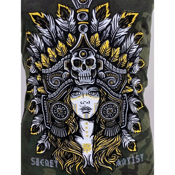 SECRET ARTIST by AFFLICTION Women's TANK ZUMA Tee - Picture 10 of 10